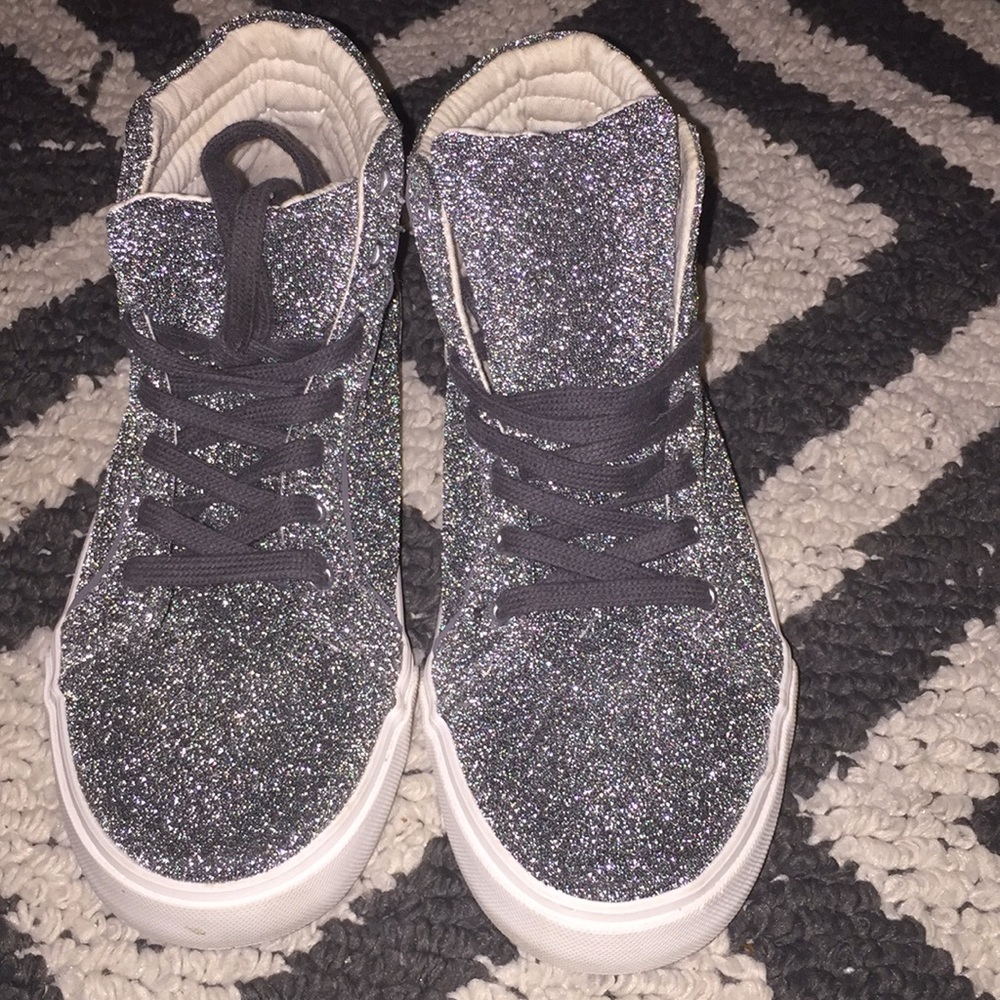 Girls glitter sneakers size 6